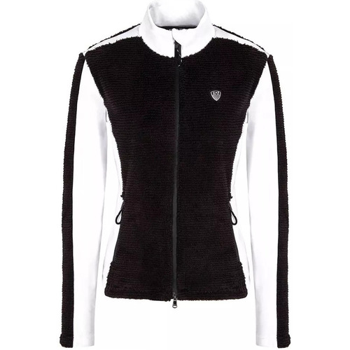 Vêtements Femme Sweats EMPORIO VELOUR ARMANI zip-front long-sleeve short jacketni Felpa Noir