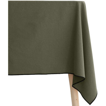 serviettes de table nappes, sets de table vent du sud  nappe en coton teint lavé - kaki  - 160 x 200 cm 