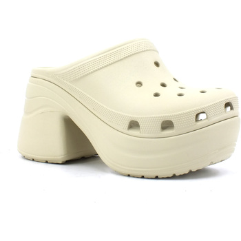 Chaussures Femme Bottes Crocs Crocs Classic Shark Clog Kid's Sandals Donna Bone 208547-2Y2 Beige