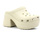 Chaussures Femme Bottes Ever Crocs Siren Clog Ciabatta Tacco Donna Bone 208547-2Y2 Beige