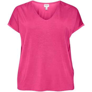 Vêtements Femme T-shirts manches courtes Vero Moda Curve 159065VTAH23 Rose