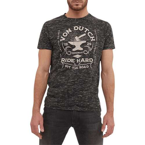 Vêtements Homme T-shirts manches courtes Von Dutch 157058VTAH23 Noir