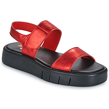 Chaussures Femme Sandales et Nu-pieds Art MALAGA Rouge métalisé