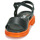 Chaussures Femme Sandales et Nu-pieds Art BIRMINGHAM Noir / Orange