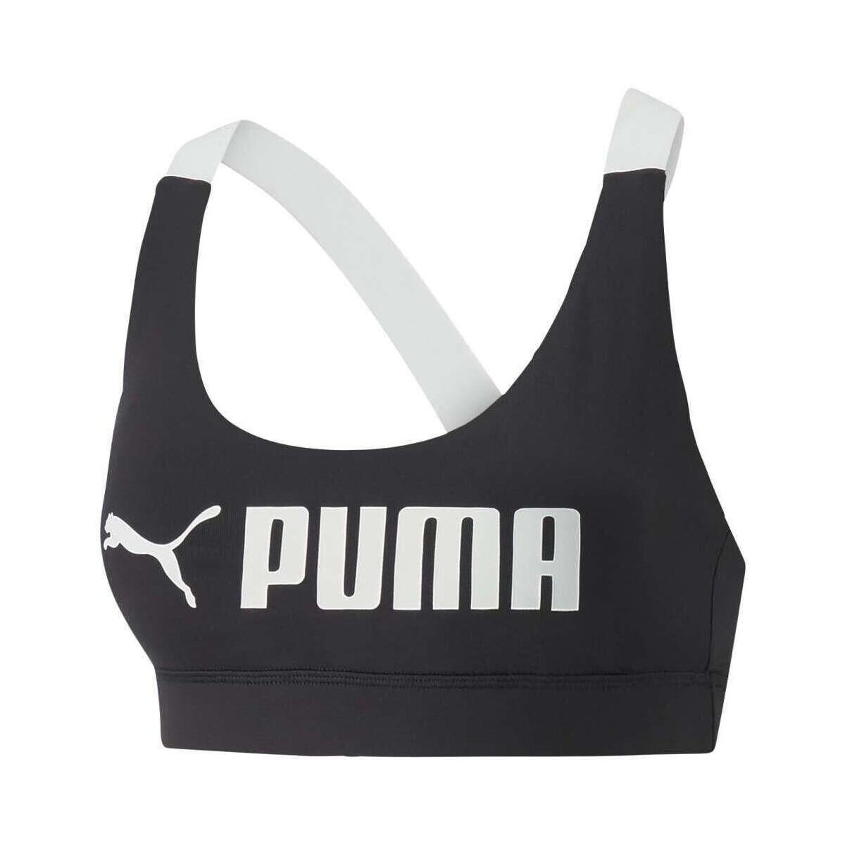 Vêtements Femme Brassières de sport Puma 139144VTAH22 Noir