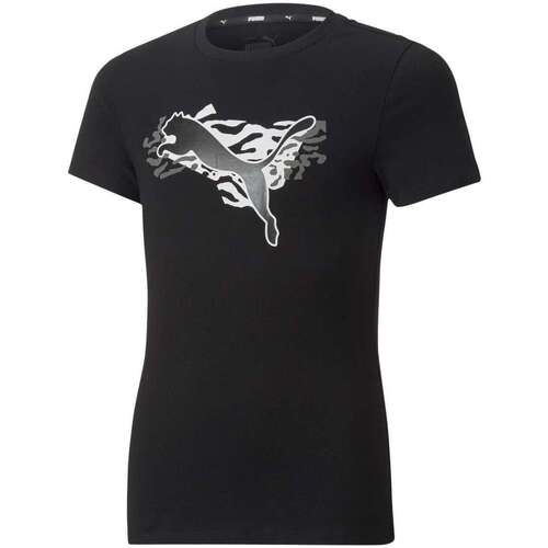Vêtements Fille T-shirts Homme courtes Puma 139160VTAH22 Noir