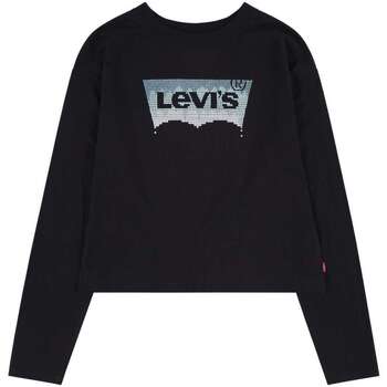Vêtements Fille T-shirts manches courtes Levi's 155250VTAH23 Noir