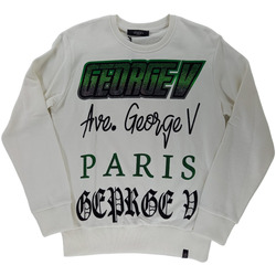 Vêtements Homme Sweats Avenue George V GEORGE V - Sweat col rond - blanc et vert Blanc