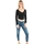 Vêtements Femme T-shirts manches longues Calvin Klein Jeans j20j222570 Noir