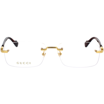 Montres & Bijoux Gucci Gold Aviator Sunglasses Gucci Occhiali da Vista  GG1221O 002 Doré