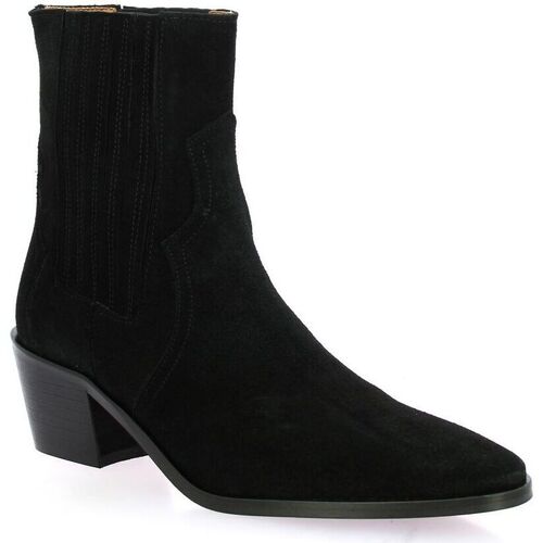 Chaussures Femme Boots special Pao Boots special cuir velours Noir