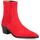Chaussures Femme Boots Pao Boots cuir velours Rouge