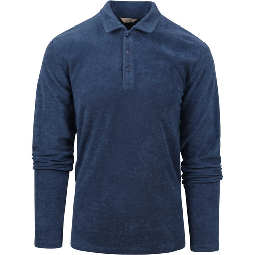 Vêtements Homme T-shirts & Polos Dstrezzed Polo Terrycloth Isak Bleu Bleu