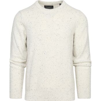 Vêtements Homme Sweats Marc O'Polo Uniform Pull Laine Ecru Blanc