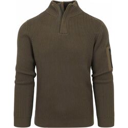 Vêtements Homme Sweats Suitable Pull Demi-Zip Noord Vert Foncé Vert