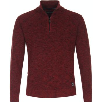 sweat-shirt casa moda  pull demi-zip rouge 