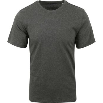 Vêtements Homme T-shirts manches courtes Knowledge Cotton Apparel T-shirt Antractite Gris