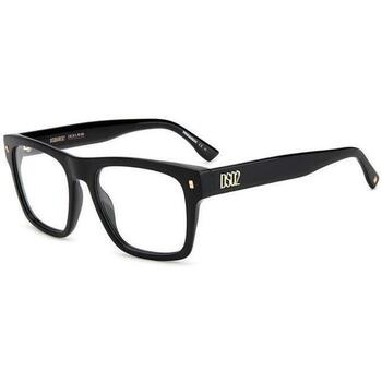 lunettes de soleil dsquared  d2 0037 cadres optiques, noir, 53 mm 