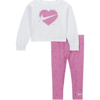 Vêtements Fille Santa Cruz Screaming Hand T-shirt in wit Nike Aop l/s tee et legging set Rose