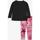 Vêtements Fille T-shirts manches longues Nike one Sci-dye dri-fit legging set Rose