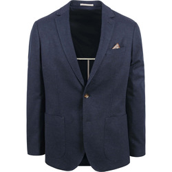 Vêtements Homme Vestes / Blazers Suitable Veste Fame Pied de Poule Marine Bleu