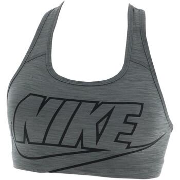 Vêtements Femme Brassières de sport Nike W nk df swsh futura gx bra Gris