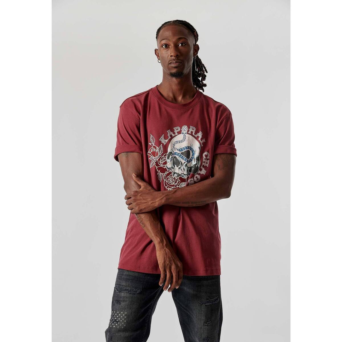 Vêtements Homme T-shirts manches courtes Kaporal TALK Bordeaux