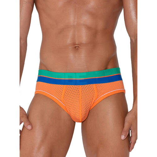 Sous-vêtements Homme Slips Code 22 Pack X3 Boxers Fun Code22 Orange