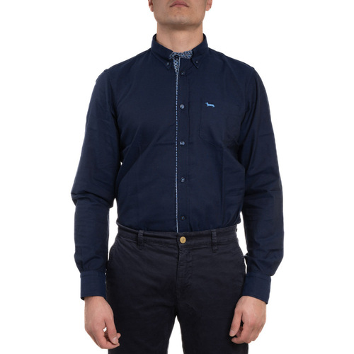 Vêtements Homme Chemises manches longues polo ralph lauren logo varsity jacket CRK913011760M Bleu