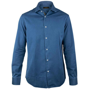 Vêtements Homme Chemises manches longues Moorer Chemise Bleu