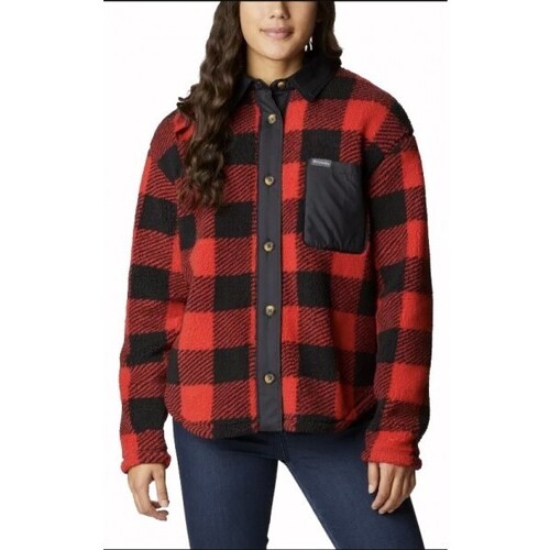 Vêtements Femme Polaires Columbia - West bend shirt jacket femme Rouge