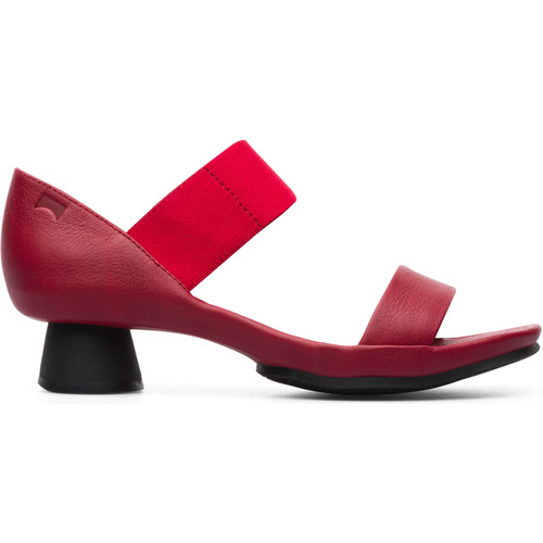 Chaussures Femme Gagnez 10 euros Camper Sandales elàstiques à talons cuir ALRIGHT Rouge