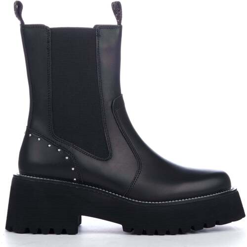 Chaussures Femme Bottes ville Liu Jo Flair 06 - Ankle Boot Calf Leather Noir
