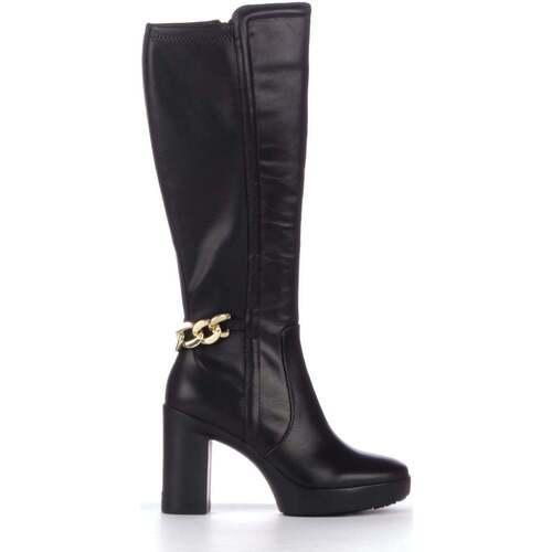 Chaussures Femme Bottes ville Liu Jo Now 38 - Boot Calf Leather Noir