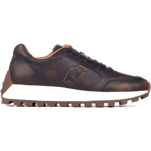 Chaussures Homme Baskets basses Liu Jo Running 01 - azules Sneaker Brushed Calf Leather Marron