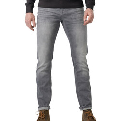 logo patterned boyfriend Backpack jeans Grigio