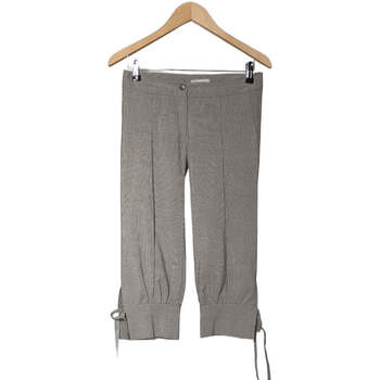 pantalon sepia  pantacourt femme  38 - t2 - m gris 