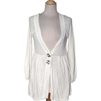 Vêtements Femme Gilets / Cardigans Mango gilet femme  38 - T2 - M Blanc Blanc