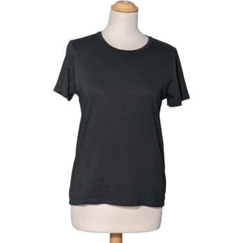 t-shirt uniqlo  top manches courtes  34 - t0 - xs noir 