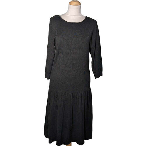 Vêtements Femme Robes Camaieu robe mi-longue  38 - T2 - M Noir Noir