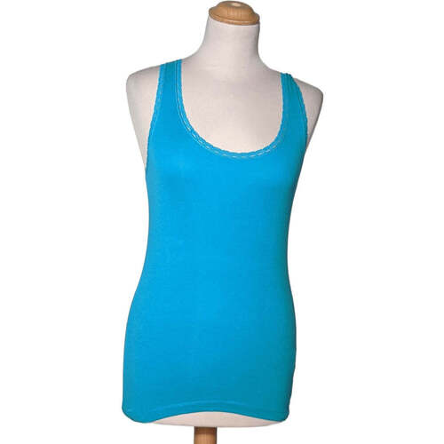 Vêtements Femme Débardeurs / T-shirts sans manche Benetton débardeur  34 - T0 - XS Bleu Bleu