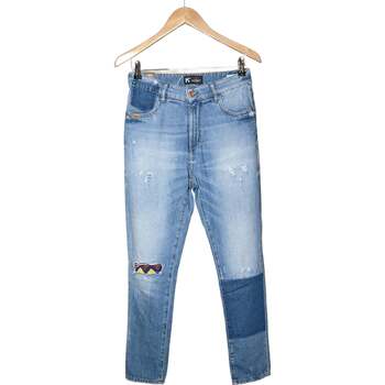 Vêtements Femme Jeans fringed Kaporal jean slim femme  36 - T1 - S Bleu Bleu