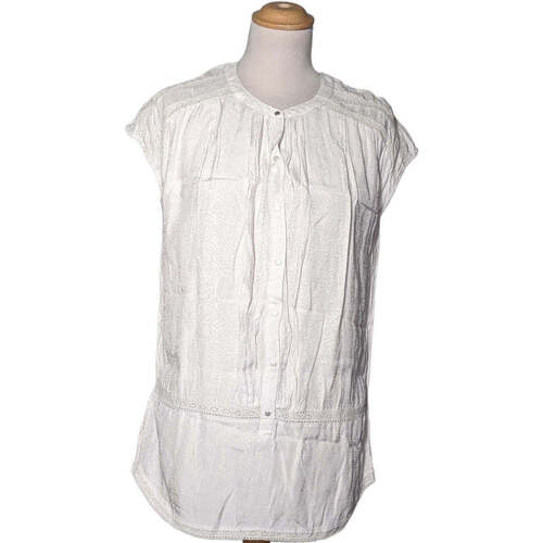 Vêtements Femme checked long-sleeved shirt Bianco Comptoir Des Cotonniers 36 - T1 - S Beige