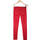 Vêtements Femme Pantalons Calvin Klein Jeans 36 - T1 - S Rouge