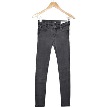 jeans bonobo  jean slim femme  34 - t0 - xs gris 
