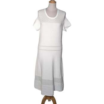 robe morgan  robe mi-longue  40 - t3 - l blanc 
