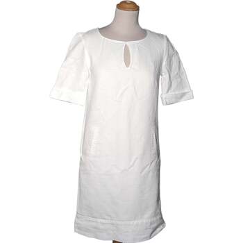 robe courte caroll  robe courte  36 - t1 - s blanc 