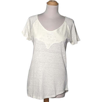 Vêtements Femme T-shirts & Polos Zara top manches courtes  36 - T1 - S Blanc Blanc