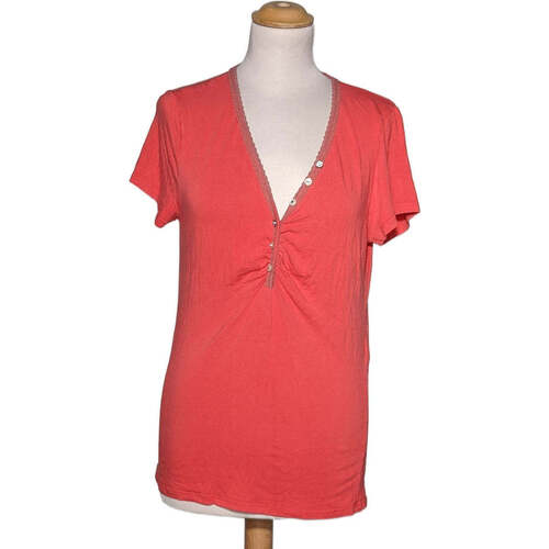 Vêtements Femme La Bottine Souri Promod top manches courtes  40 - T3 - L Rouge Rouge
