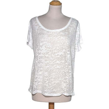 Vêtements Femme T-shirts & Polos H&M top manches courtes  36 - T1 - S Blanc Blanc